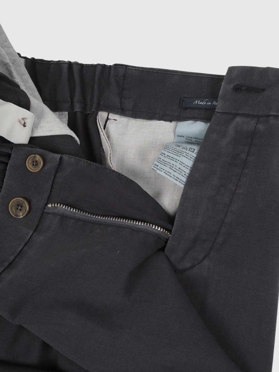 Summer Wool Trousers Dark Grey