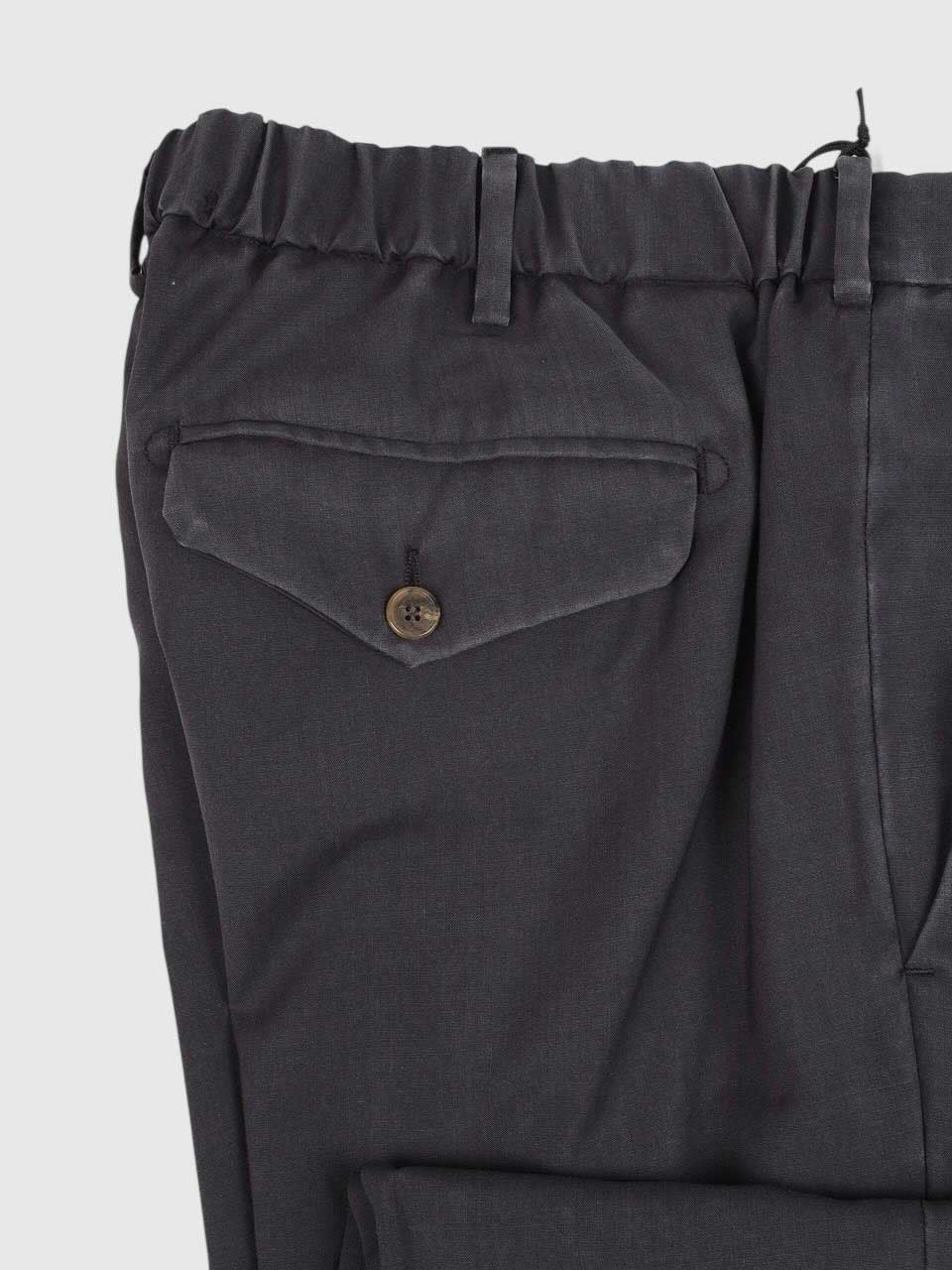 Summer Wool Trousers Dark Grey