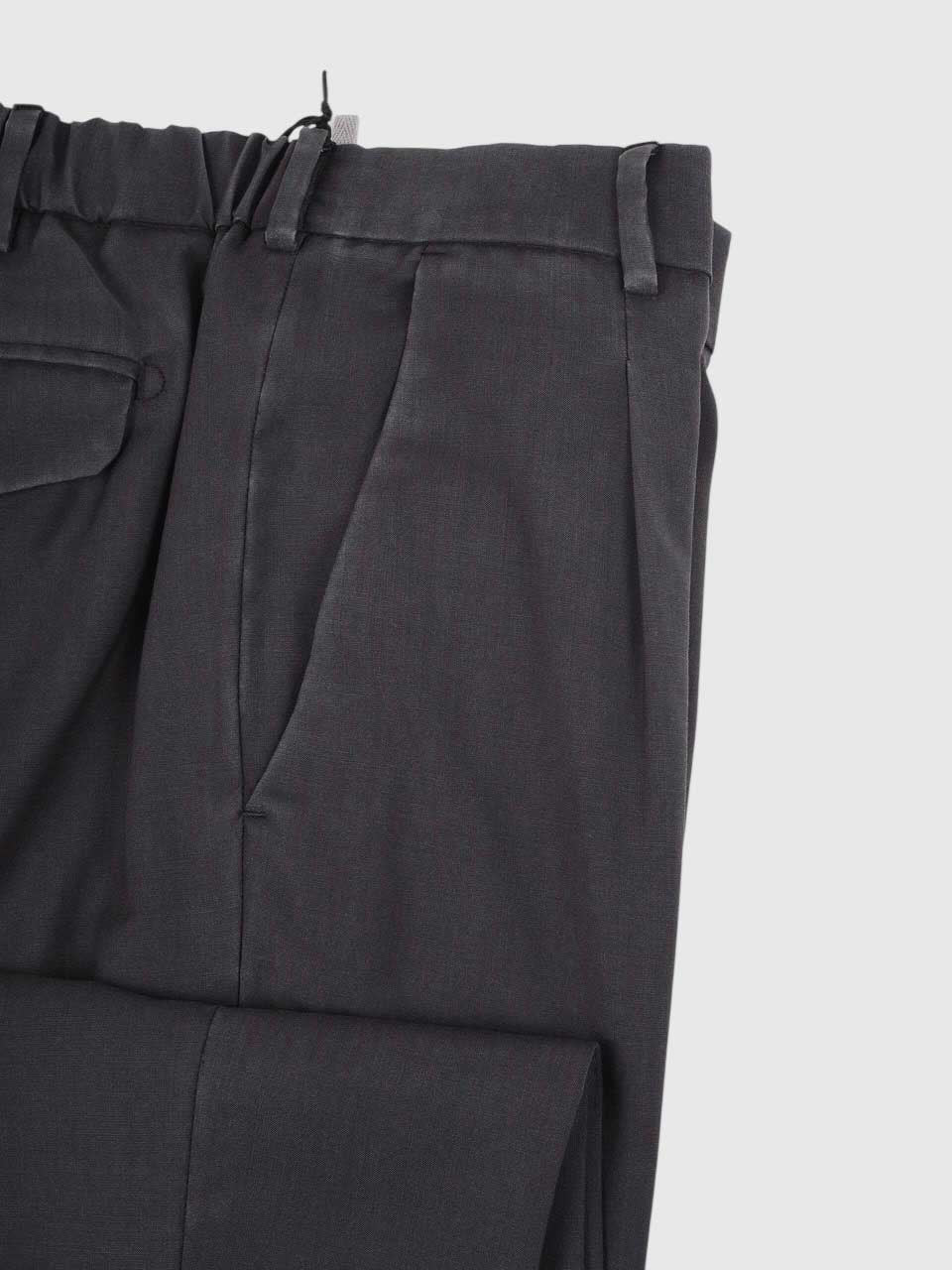 Summer Wool Trousers Dark Grey