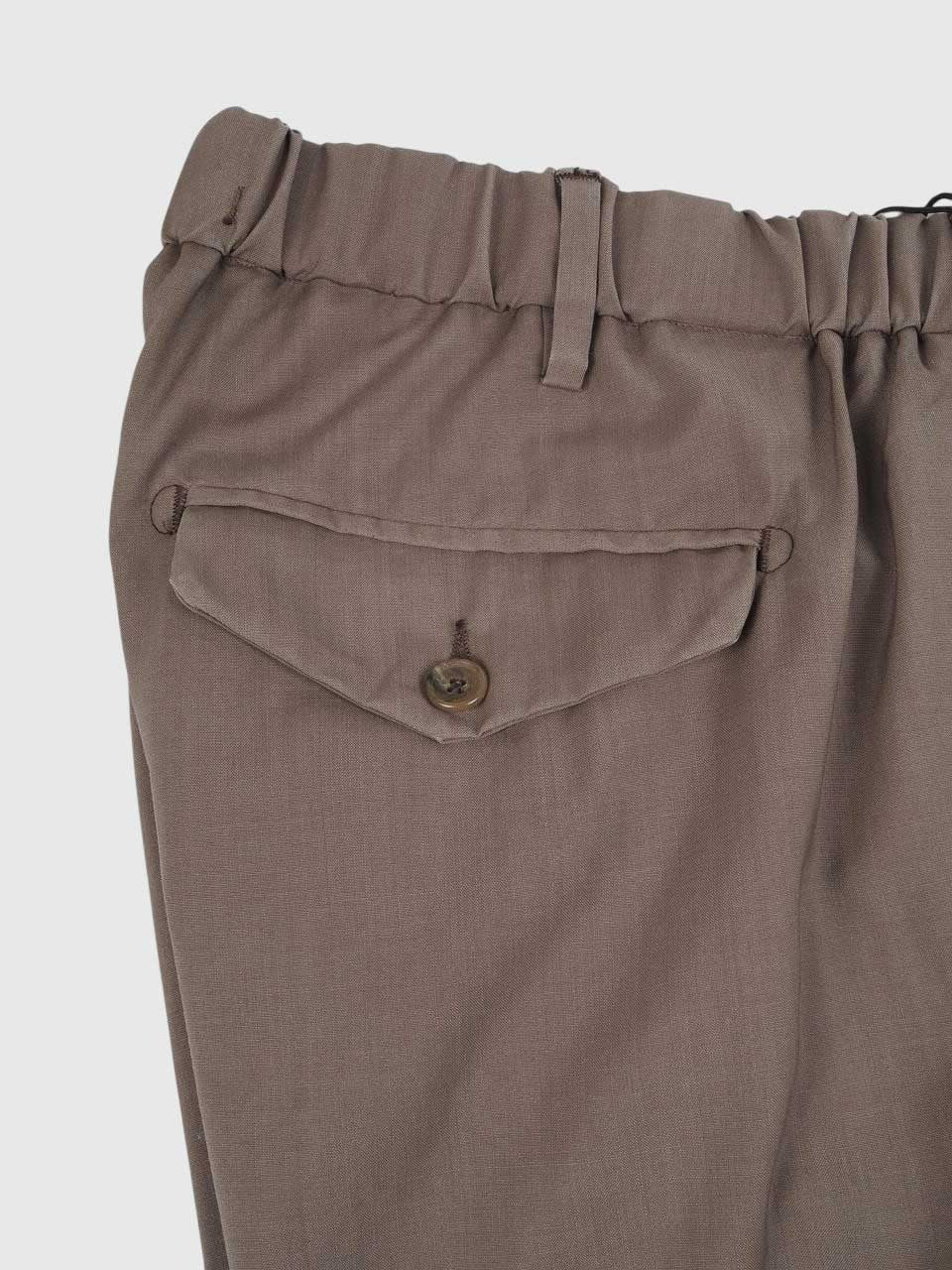 Summer Wool Trousers Brown