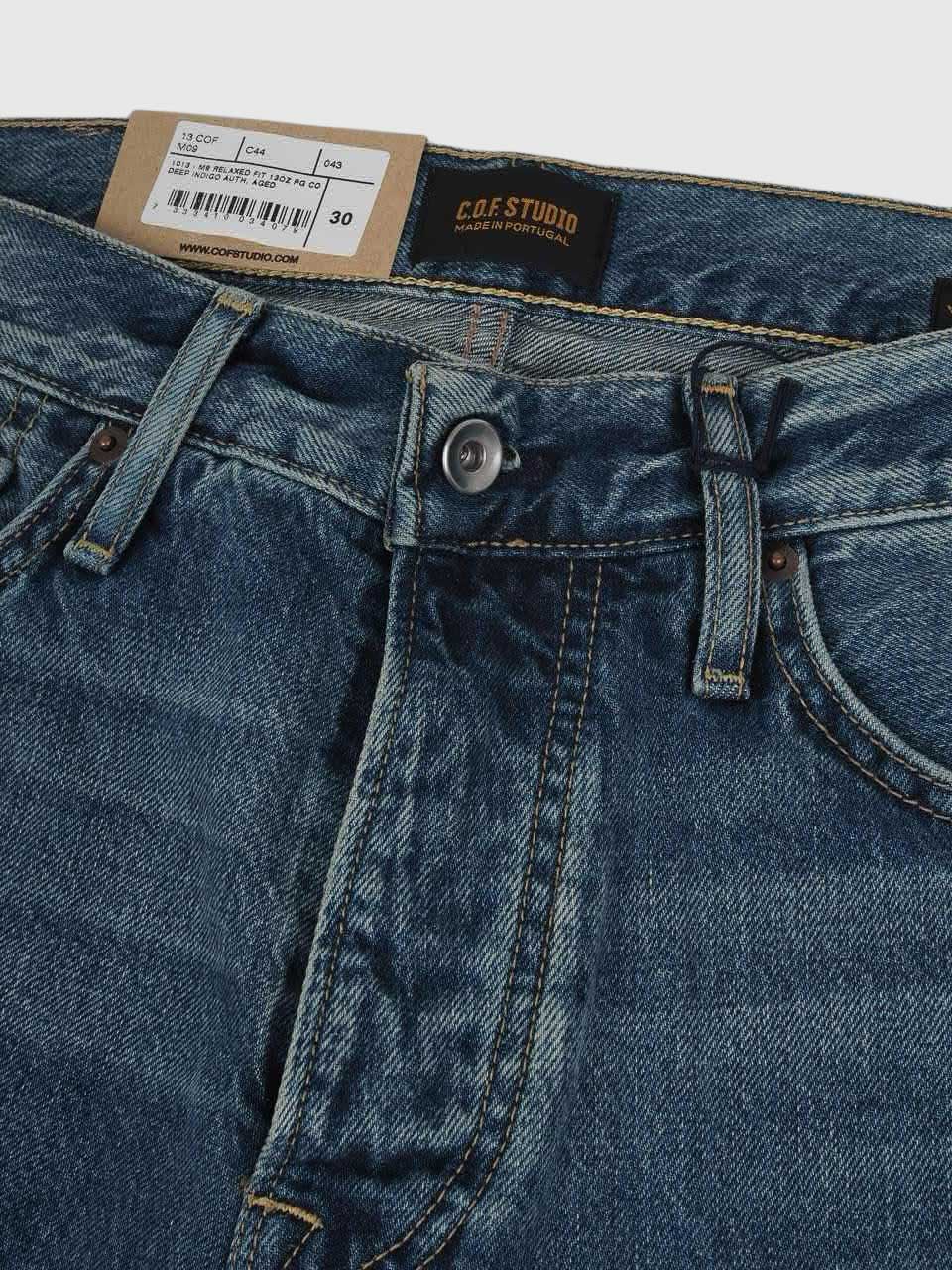 M9 Relaxed Fit 13OZ RG Deep Indigo Auth Aged