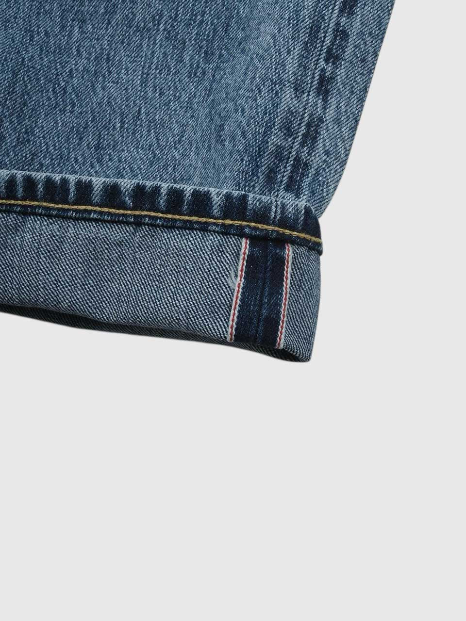 M5 Relaxed Tapered 13oz Kuroki Selvedge Worn Down