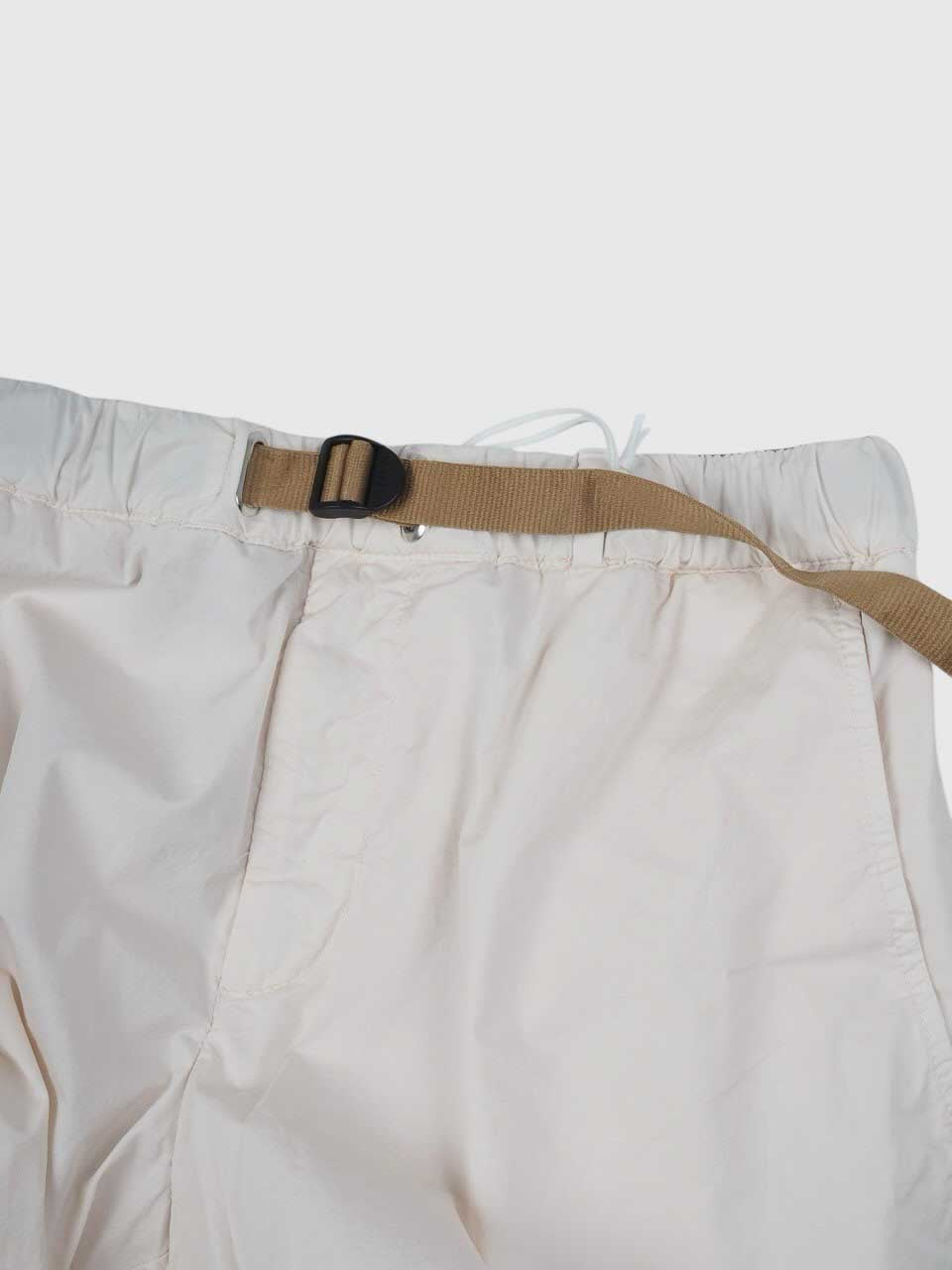 Cotton Drawstring Trousers White