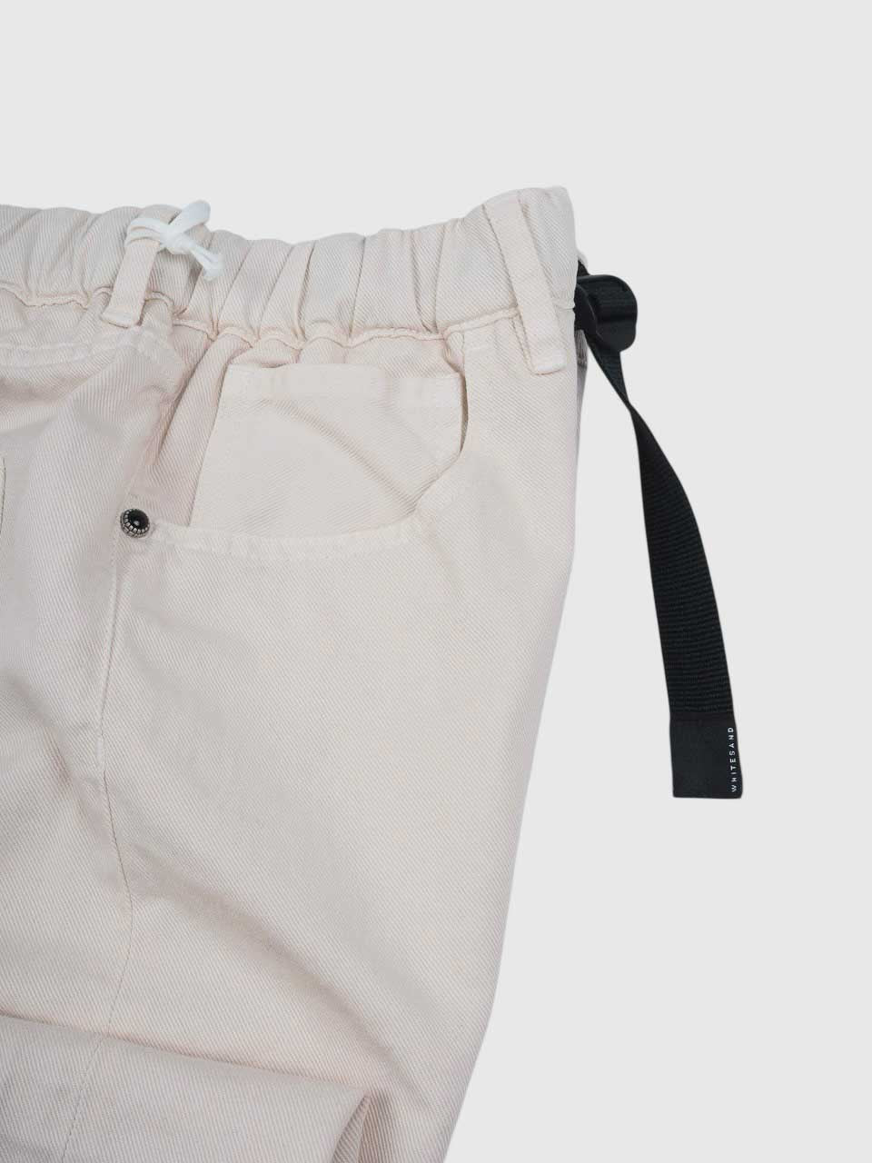 Drawstring Jeans Regular Fit White