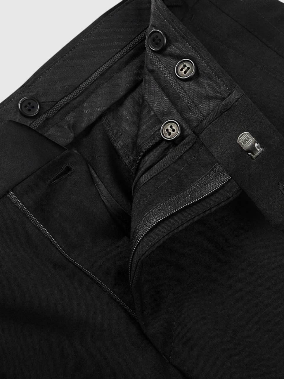 Tuxedo Trousers With Side Adjusters Black