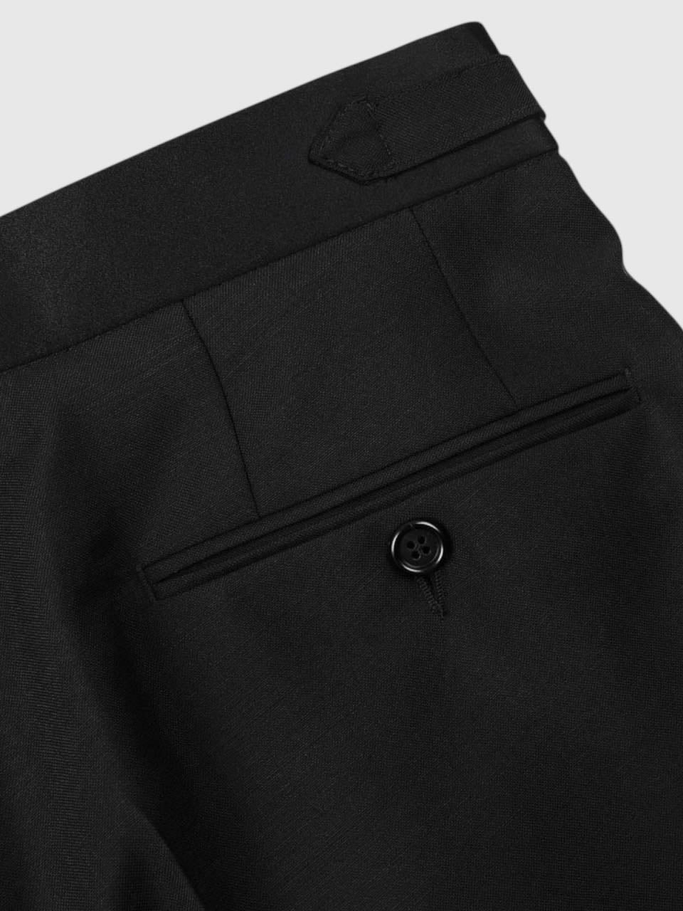 Tuxedo Trousers With Side Adjusters Black