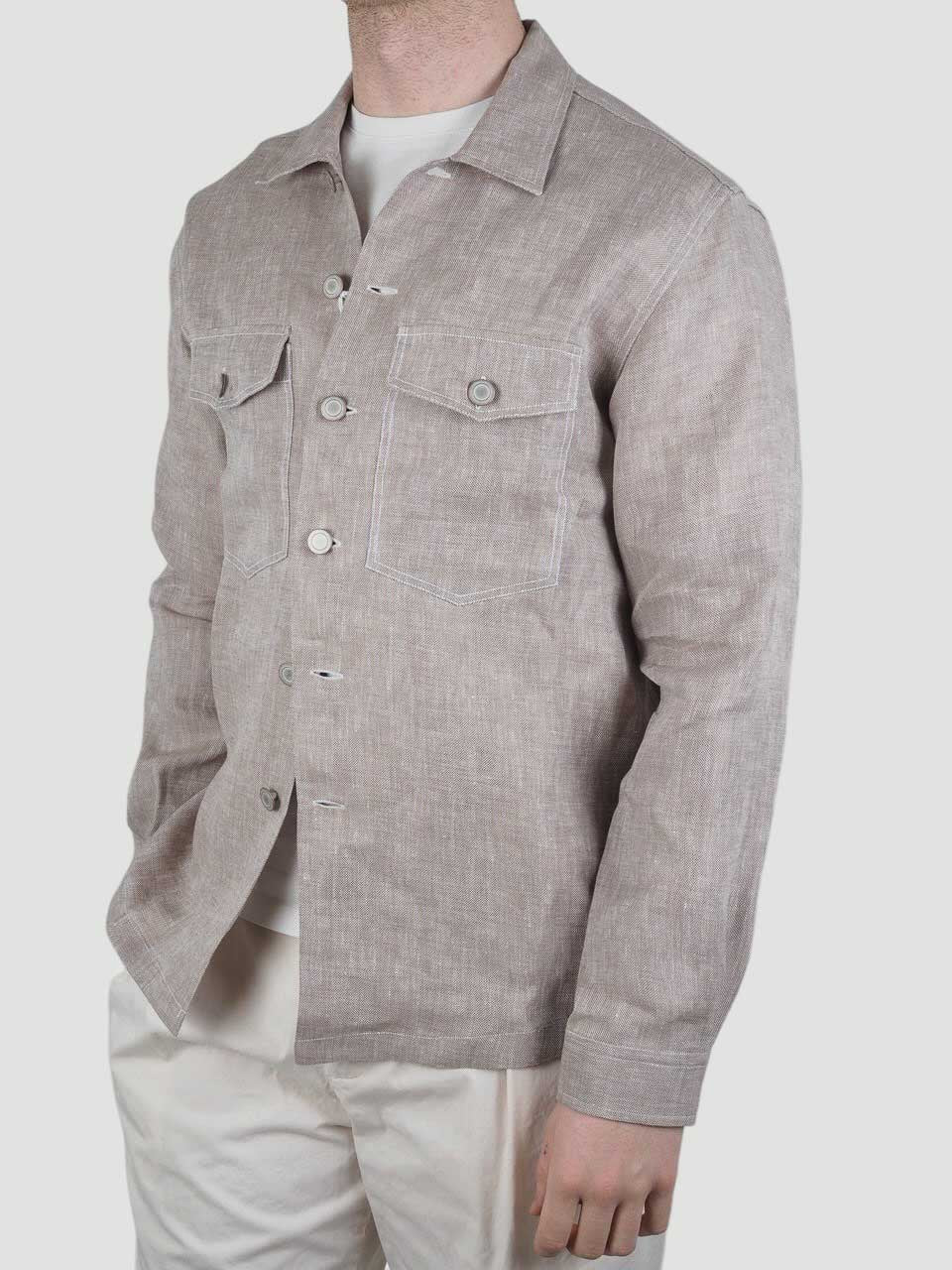 Linen Overshirt Beige