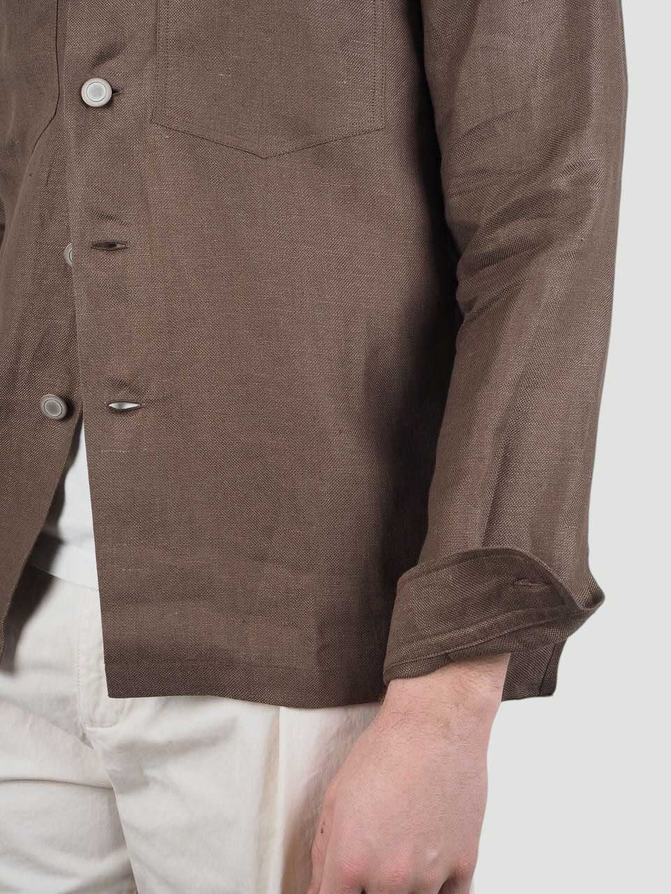 Linen Overshirt Brown