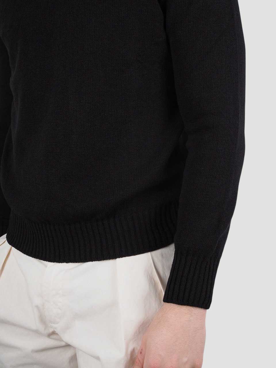 Knitted Cotton Cashmere Sweater Black