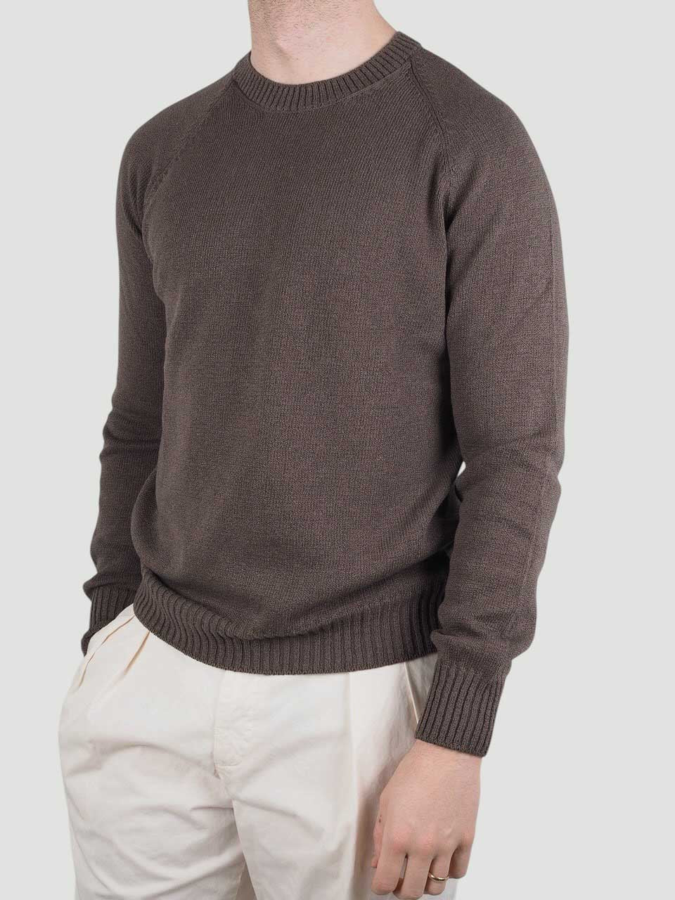 Cotton Cashmere Sweater Brown