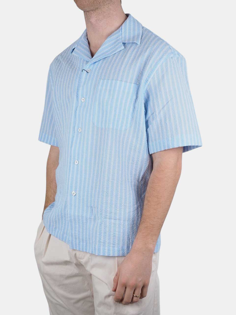 Altea striped Seersucker shirt
