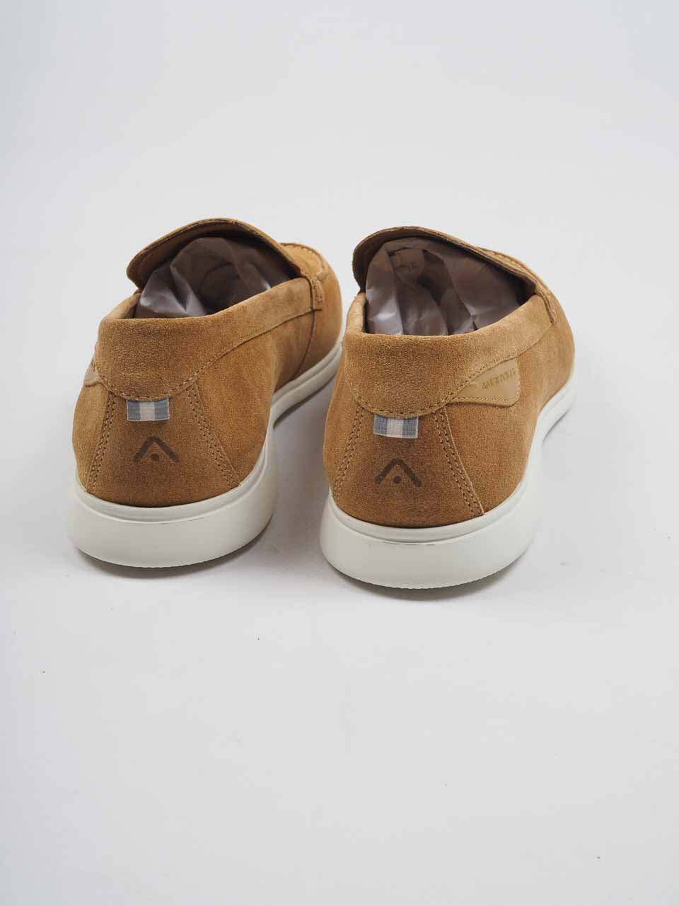 Suede Penny Loafer Camel