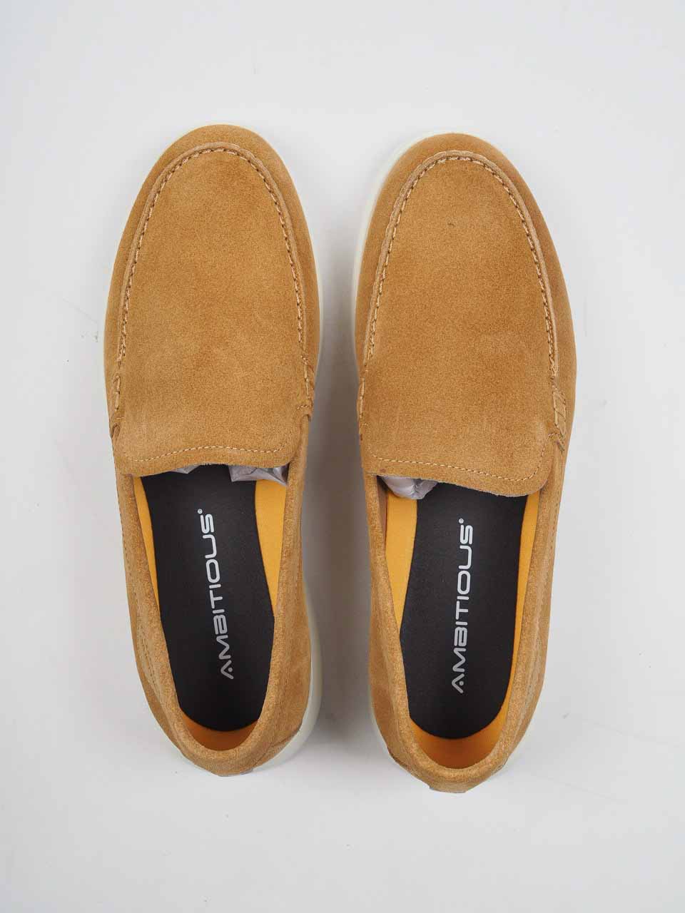 Suede Penny Loafer Camel