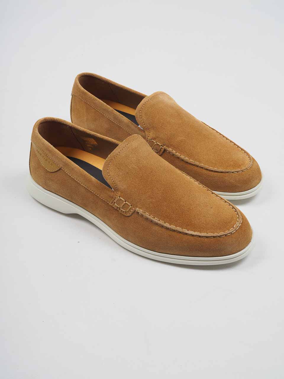 Suede Penny Loafer Camel