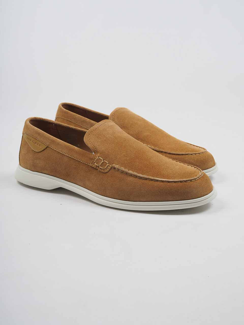 Suede Penny Loafer Camel