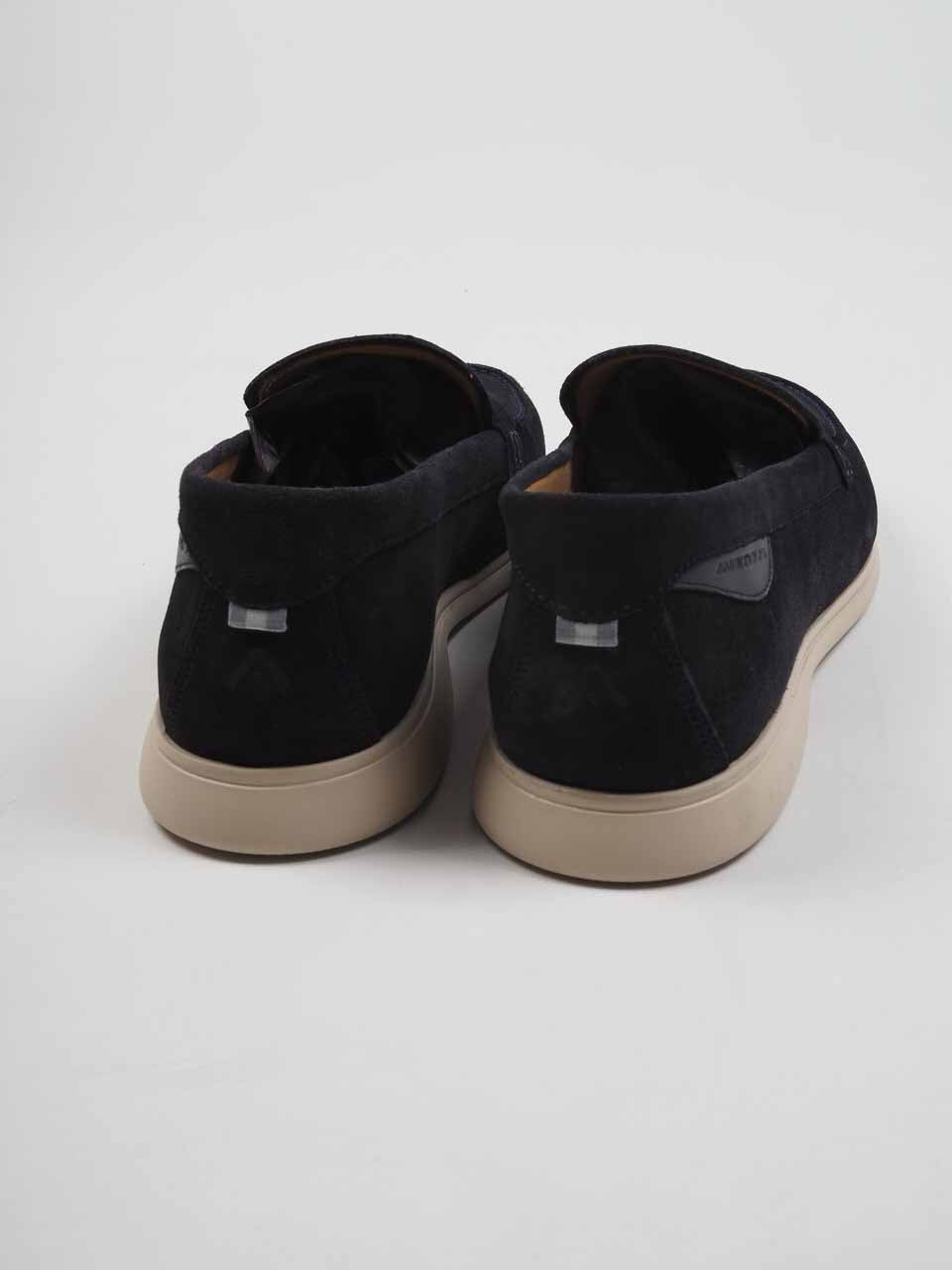 Suede Penny Loafer Navy