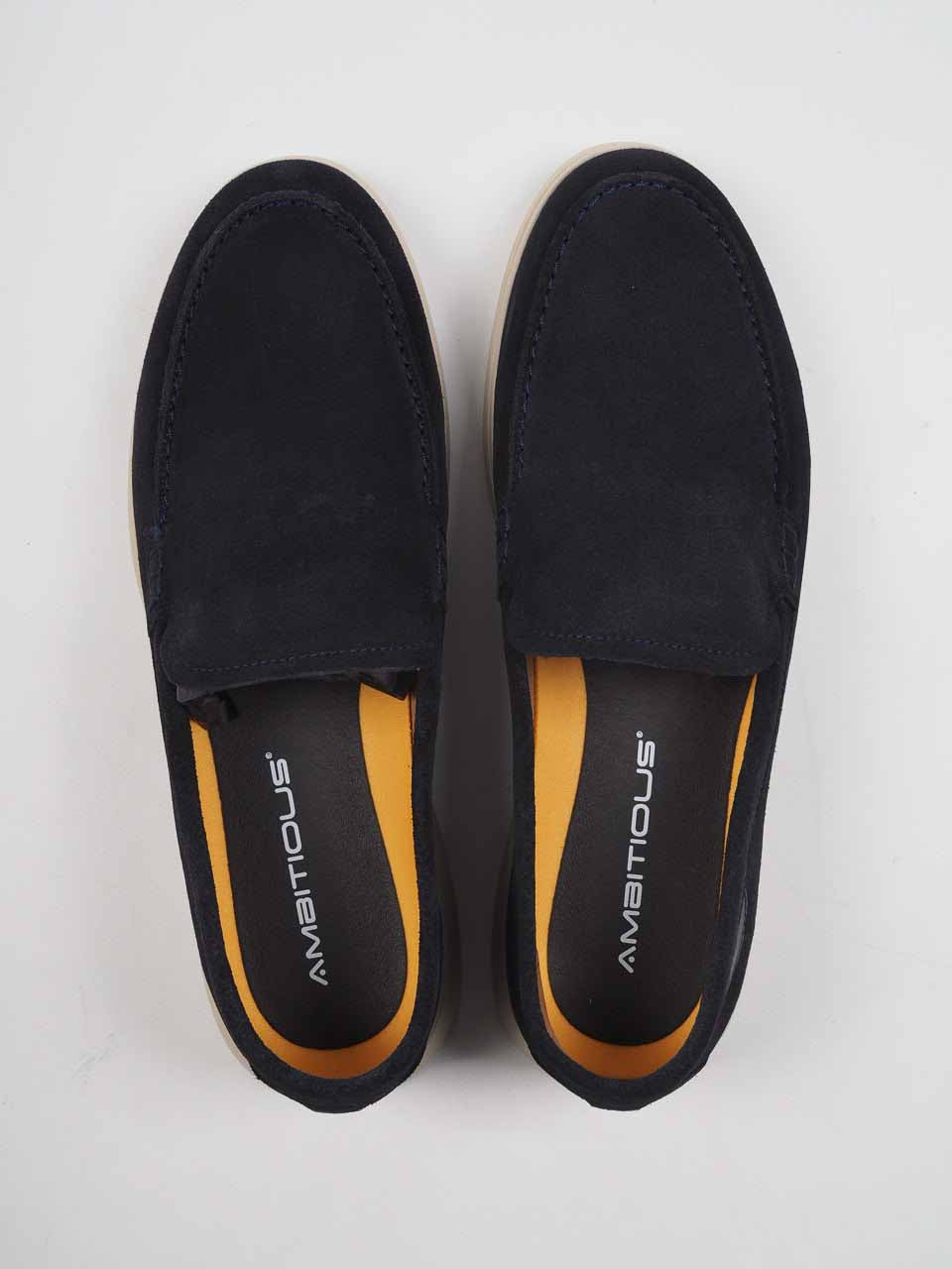 Suede Penny Loafer Navy
