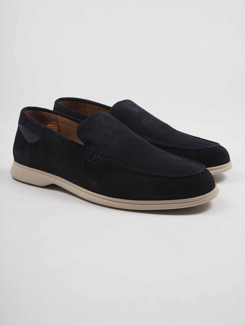 Suede Penny Loafer Navy