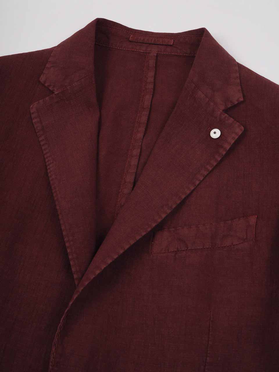 Regular Fit Linen Blazer Red