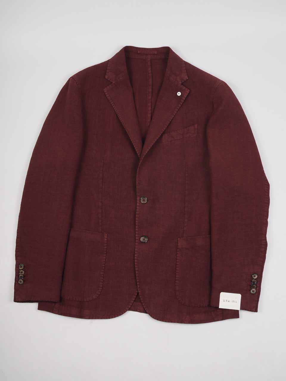 Regular Fit Linen Blazer Red