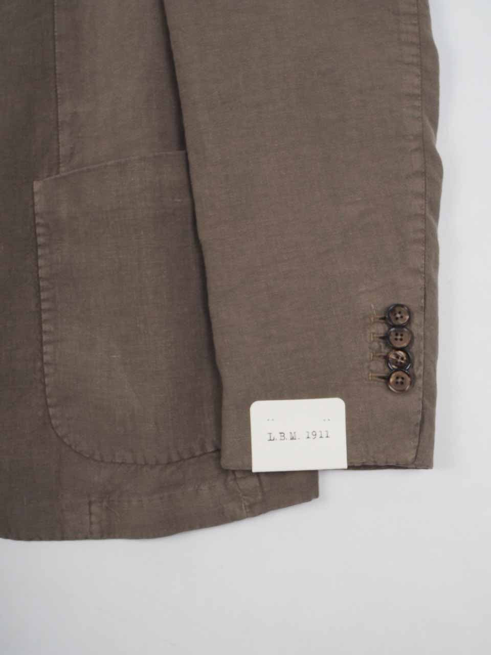 Regular Fit Linen Blazer Brown