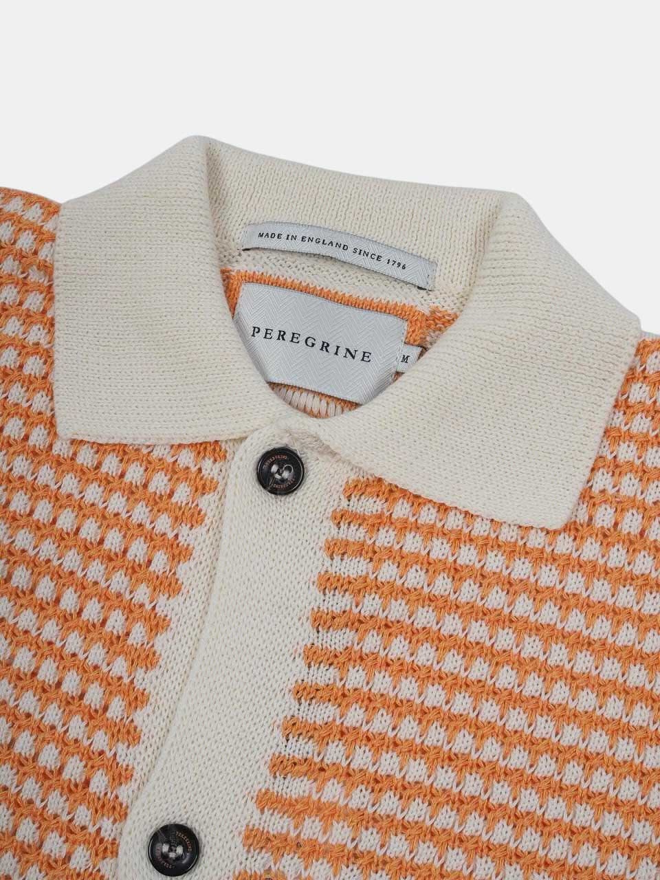 Peregrine Island Crochet Shirt Orange