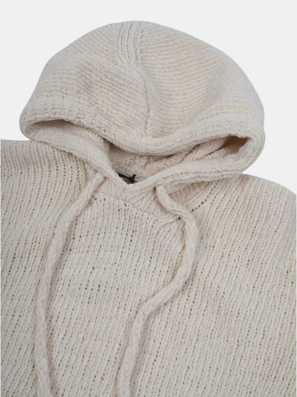 Ten C Hodded Cotton Chenille White