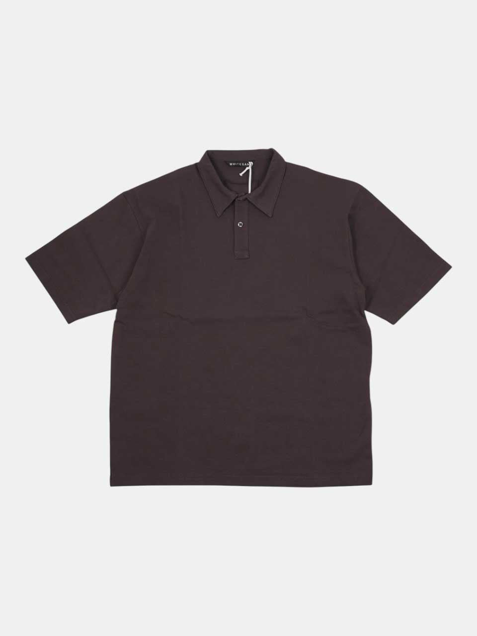 White Sand oversize Cotton polo brown