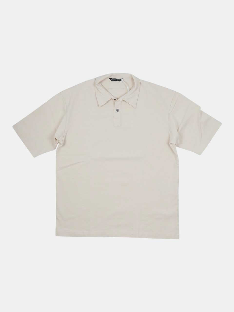 Oversize Cotton Polo Beige