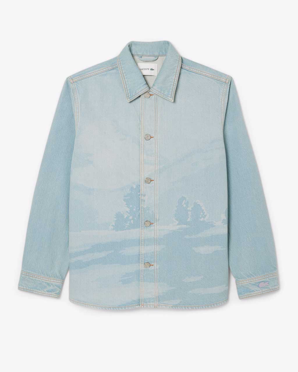 Lacoste Landscape Motif Denim Overshirt