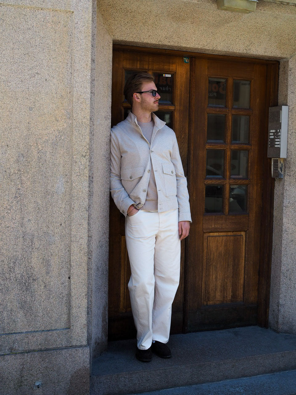 L.B.M. 1911 Cotton Short Jacket Beige