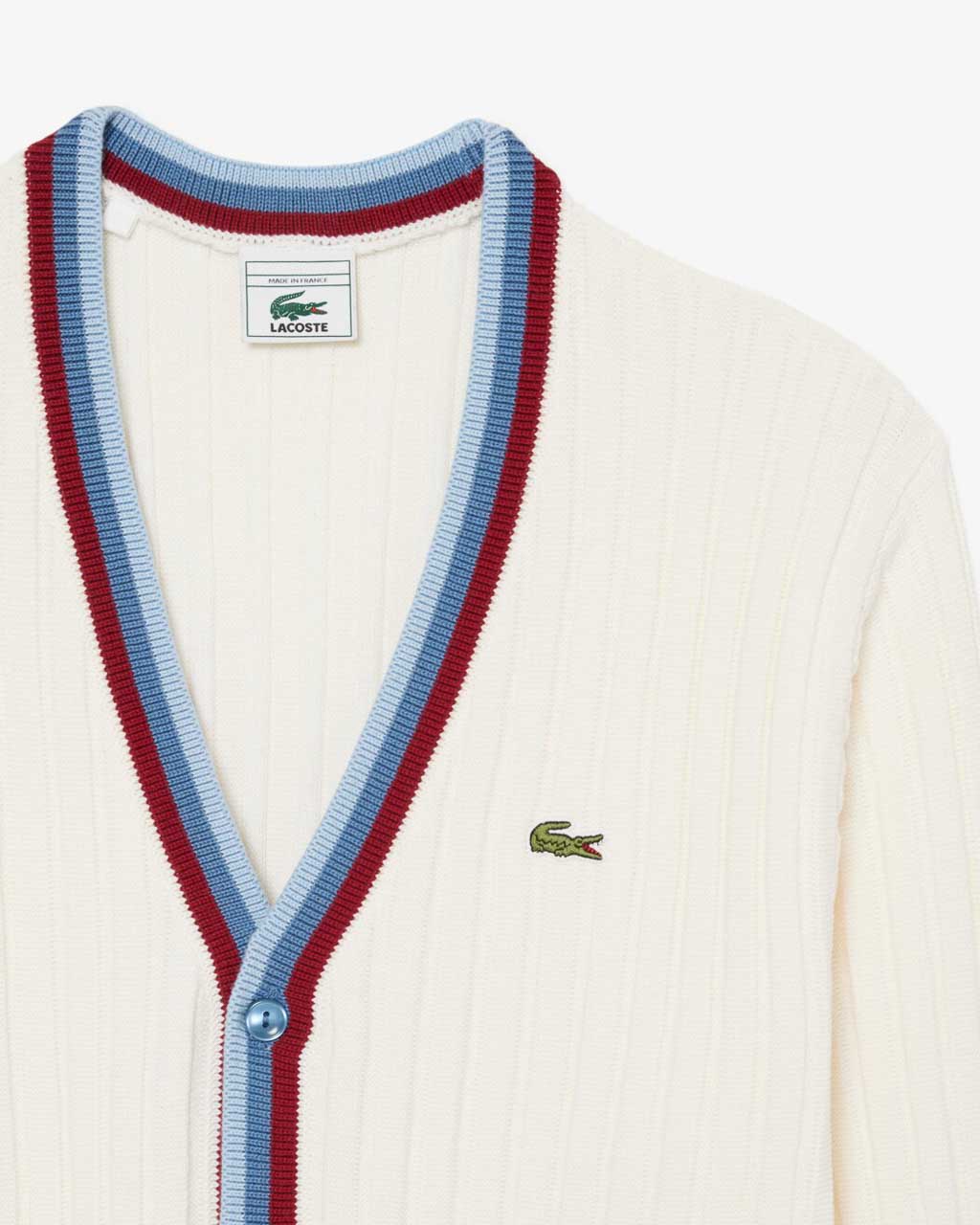 Lacoste French Made Archive Re-edition Knitted Cardigan