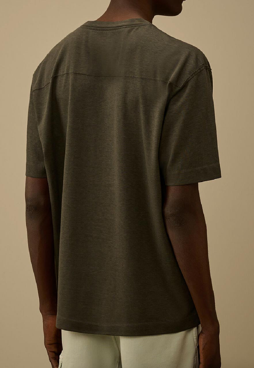 T-Shirt Jersey Liscio 20/1 Plated Gunmetal