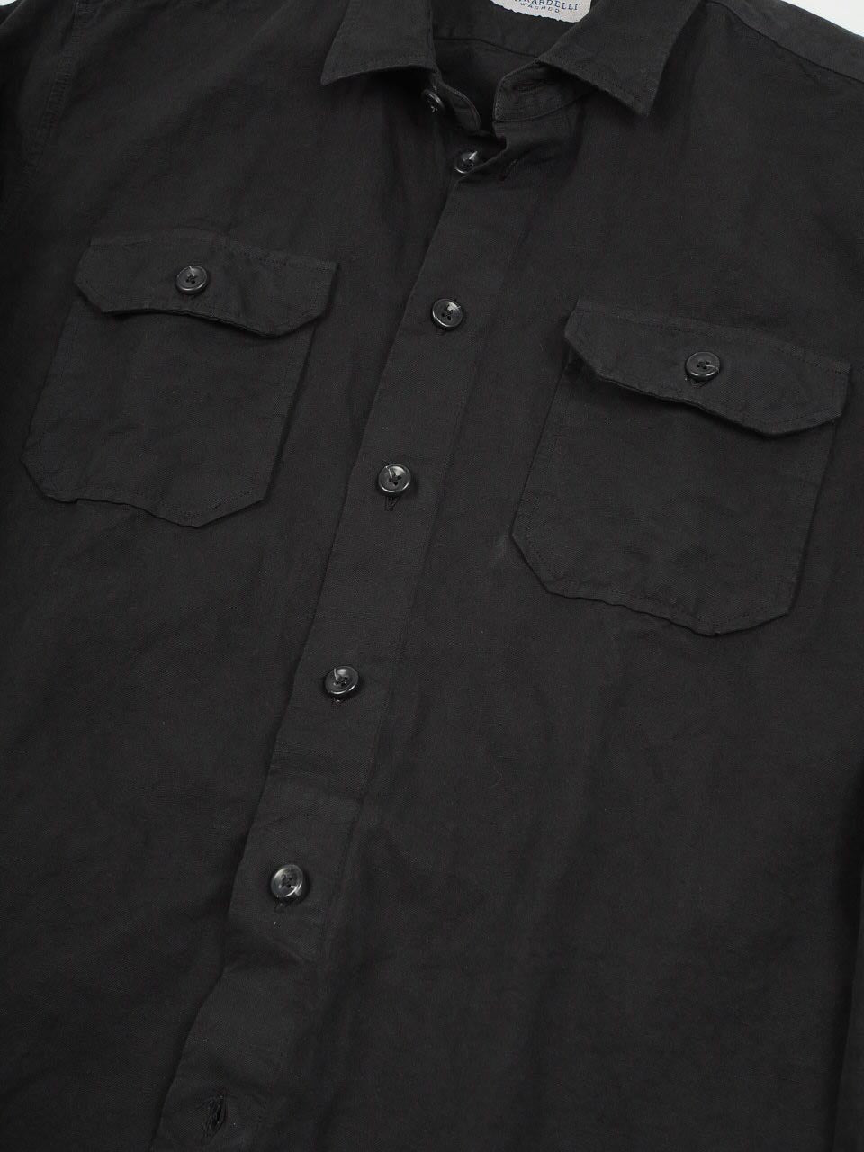 Ghirardelli 1911 Cotton Twill Overshirt Black