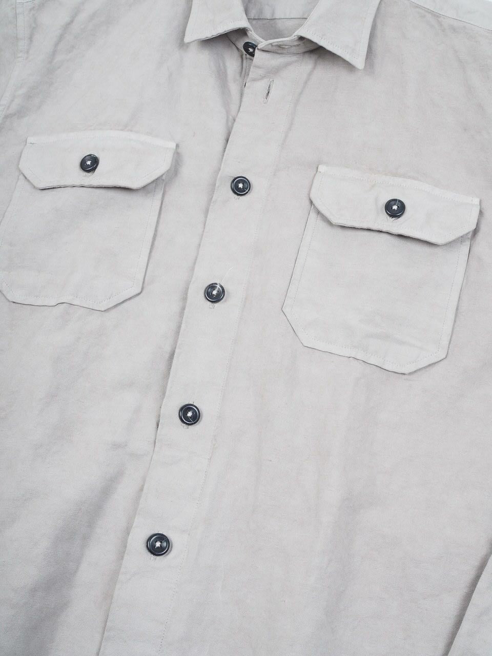 Ghirardelli 1911 Cotton Twill Overshirt Grey