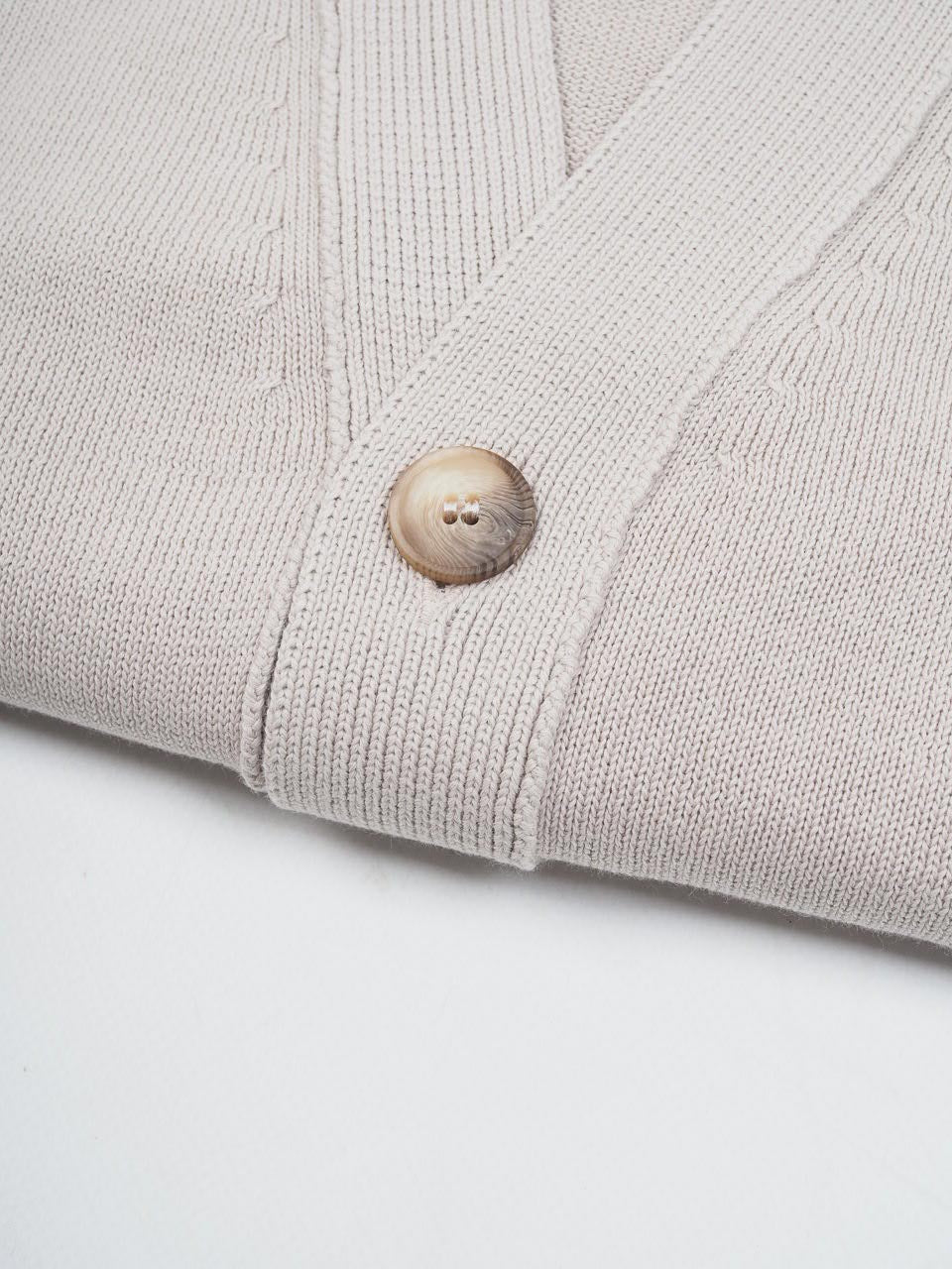Cotton Cardigan Beige