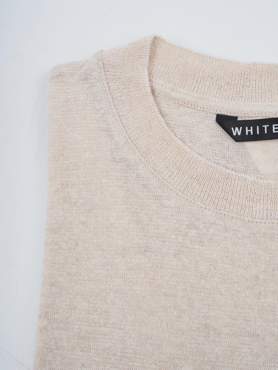 Oversize Linen T-Shirt Beige