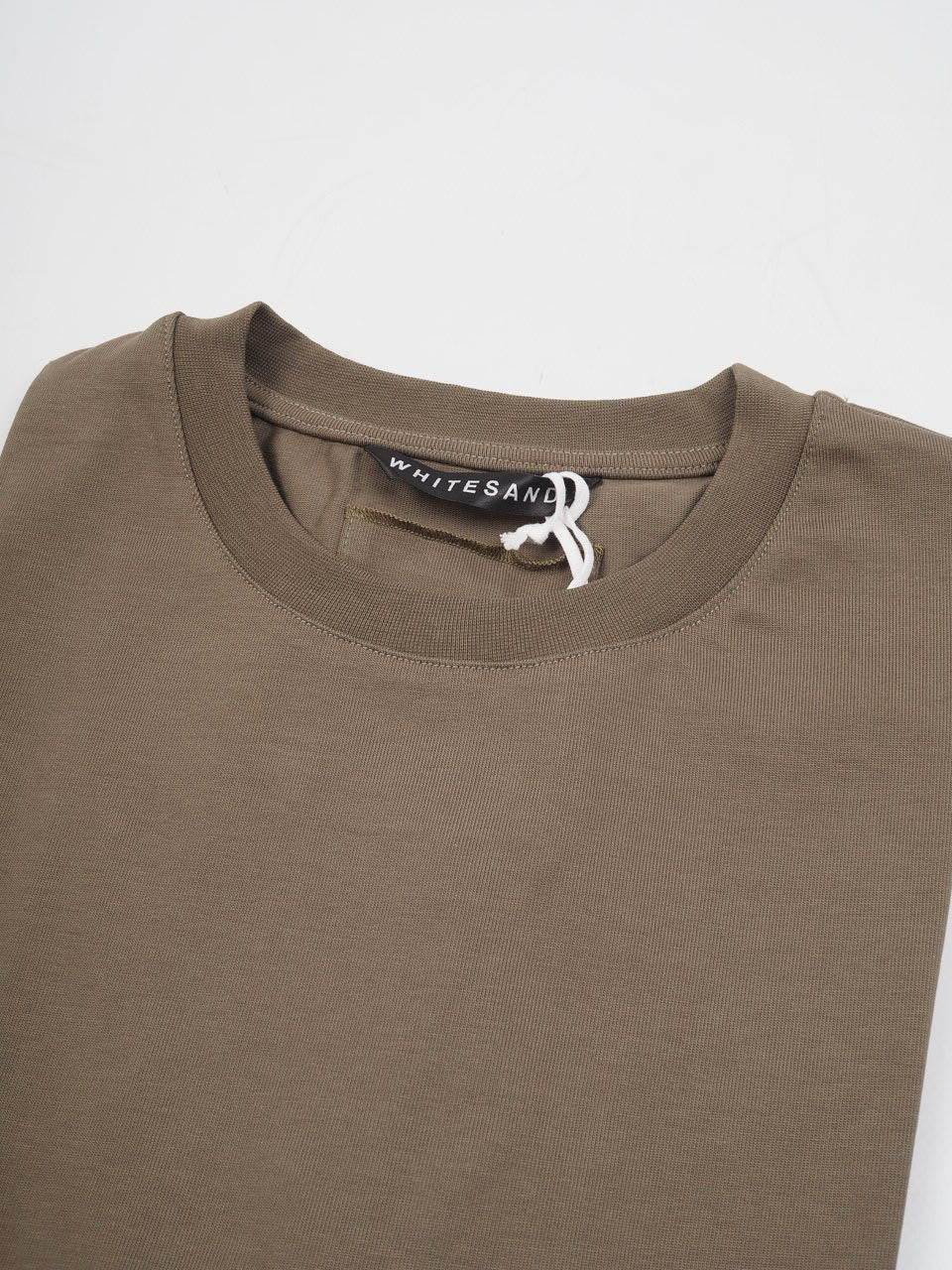 White Sand Cotton Oversize T-Shirt Green