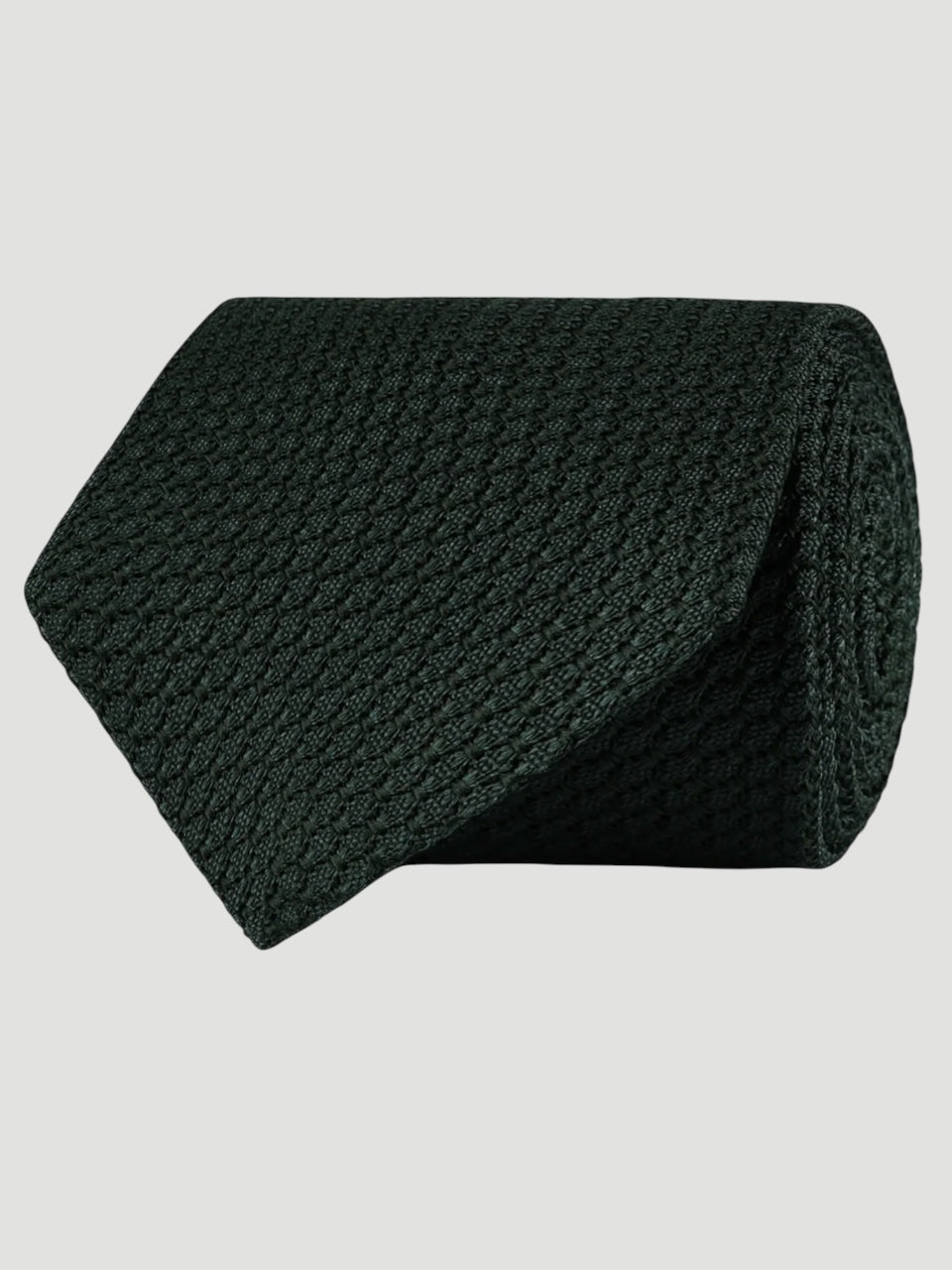 Amanda Christensen Classic grenadine silk Tie Bottle Green