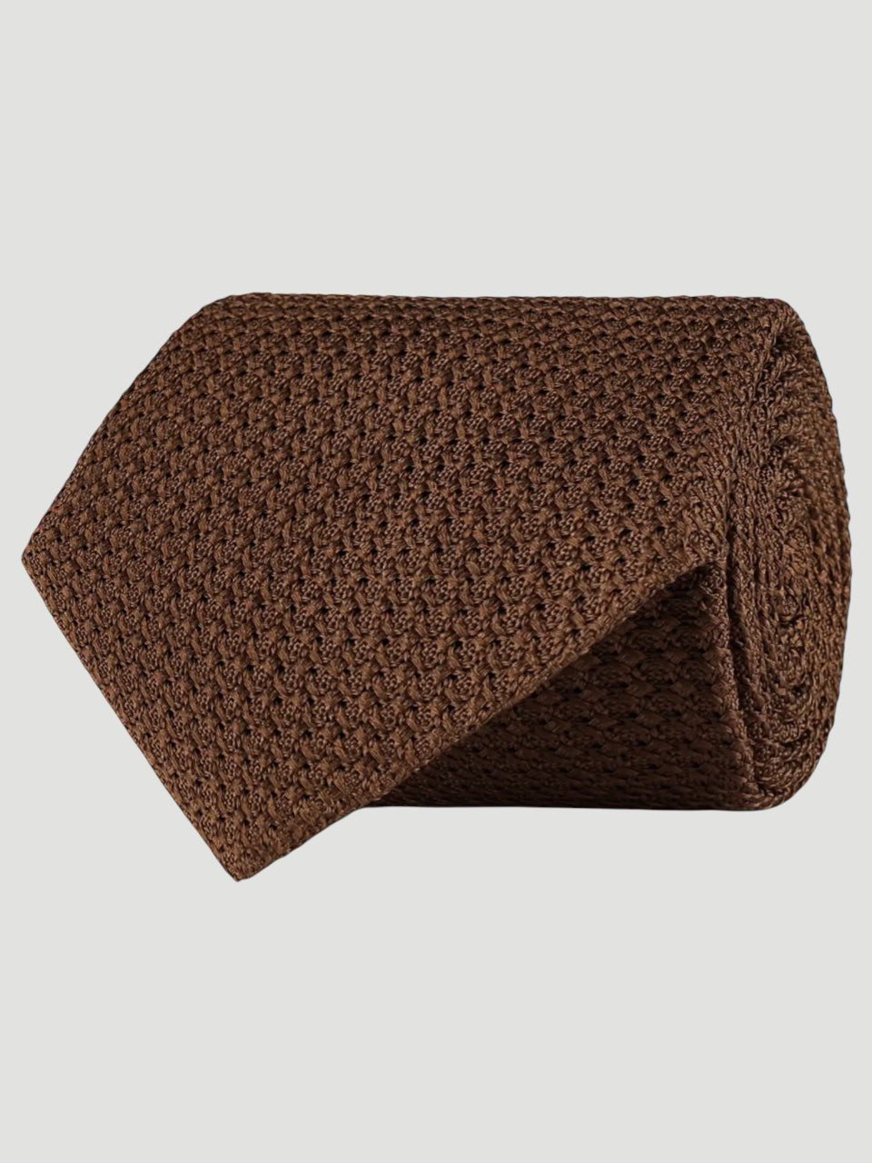 Amanda Christensen Classic grenadine silk Tie Brons Brown