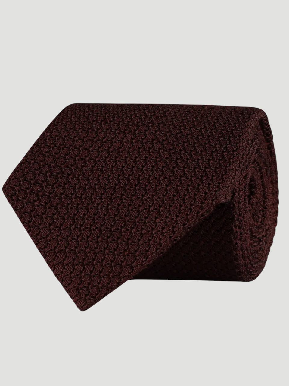 Amanda Christensen Classic grenadine silk Tie Bordeaux