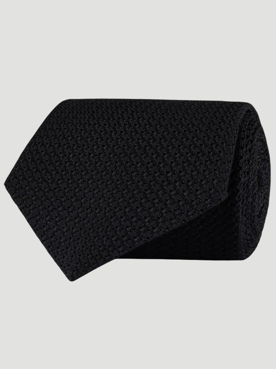 Amanda Christensen Classic grenadine silk Tie Black