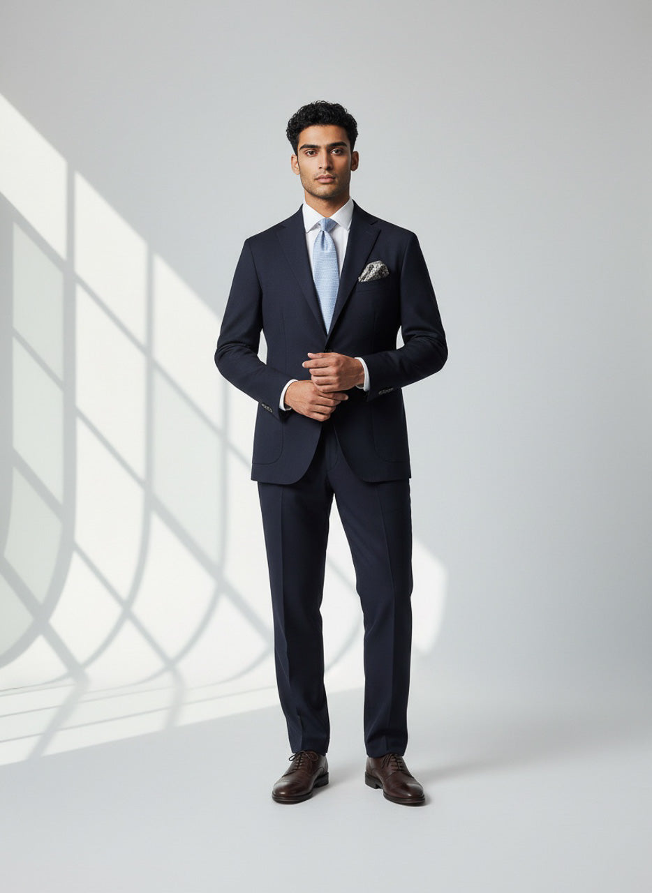 Boglioli Wool Suit Navy