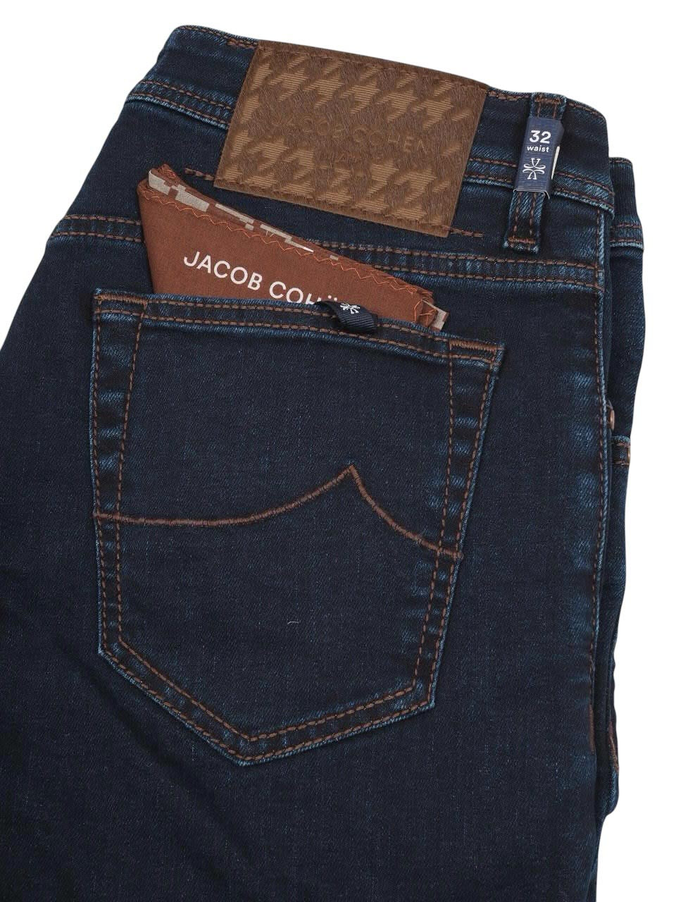 Jacob Cohën Luis Dark Blue Stretch Denim Regular fit