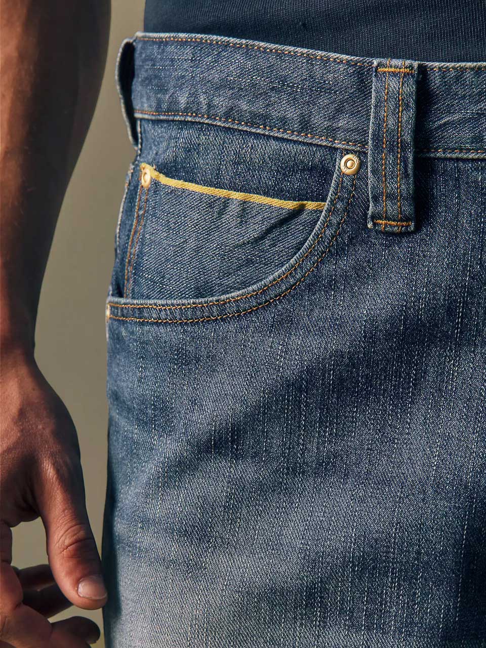 Lee Est.1889 Gold Relaxed Tapered Denim Jeans