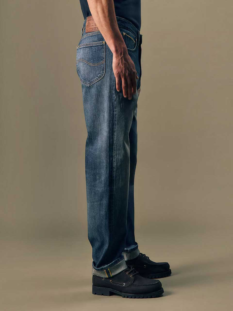 Lee Est.1889 Gold Relaxed Tapered Denim Jeans