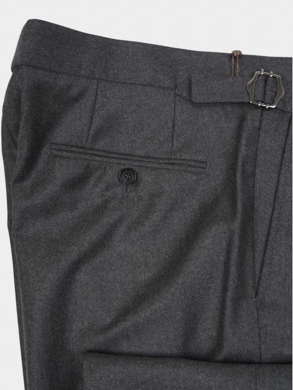 Studio 73 Flannel Trousers With Side Adjuster Grey