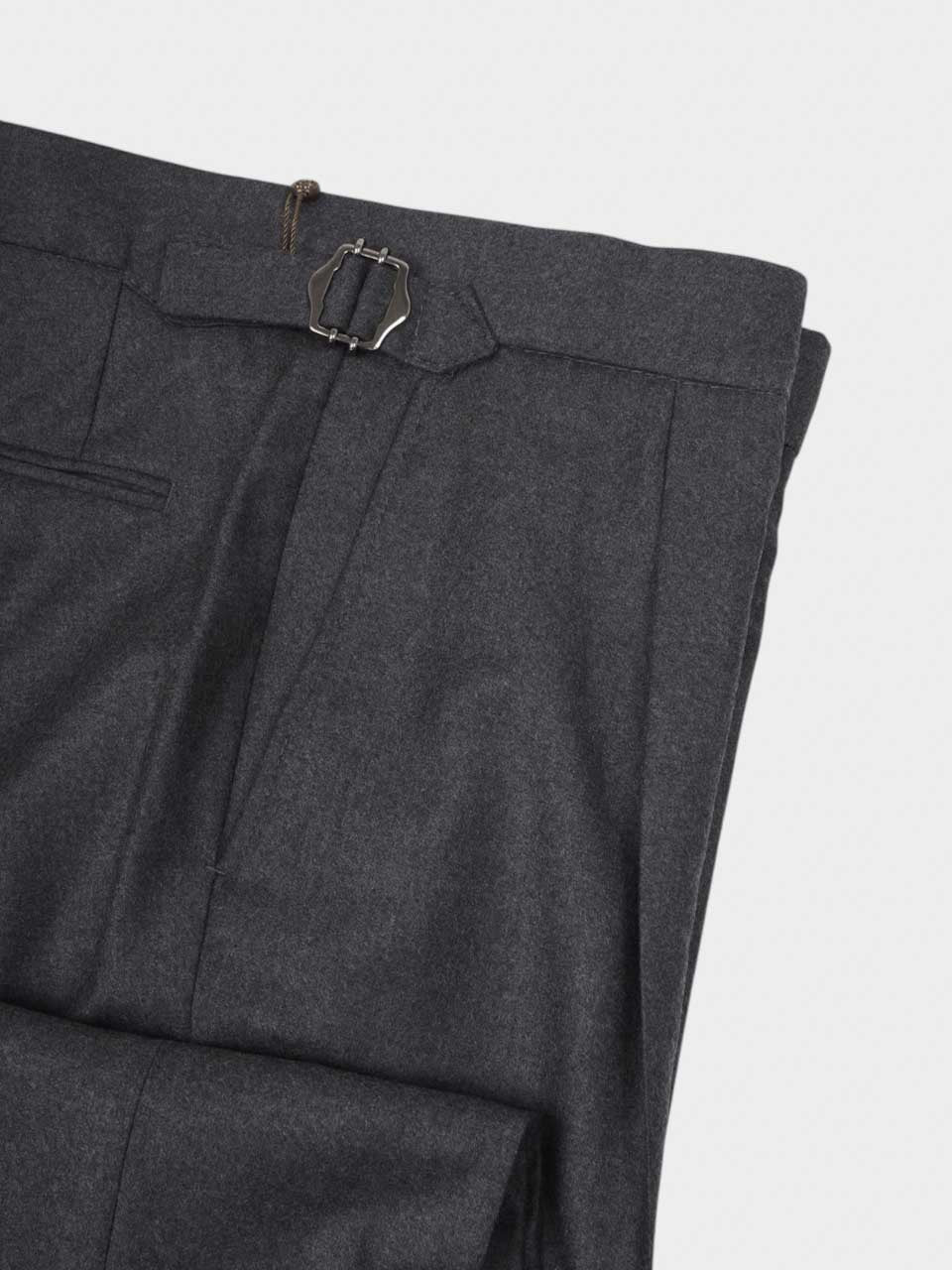 Studio 73 Flannel Trousers With Side Adjuster Grey