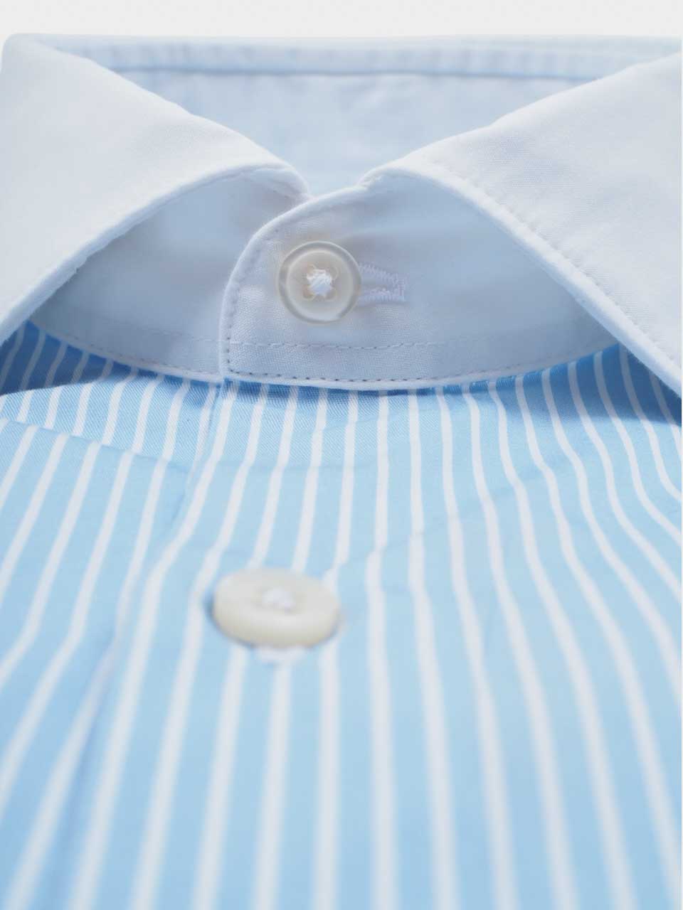 Striped Oxford Shirt Button-Down White/Blue