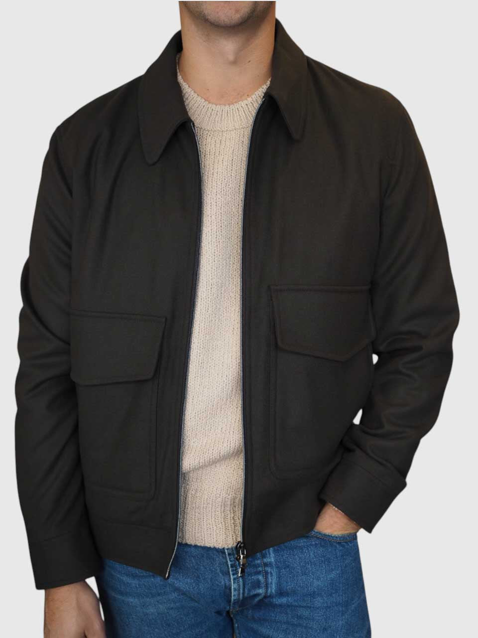L.B.M. 1911  Short Wool Jacket Brown